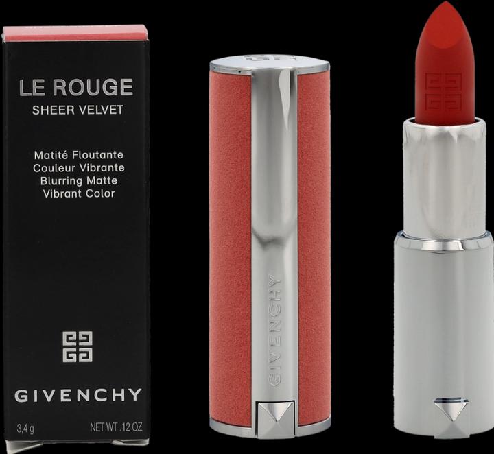 Actual product image Givenchy Le Rouge Sheer Velvet Matte Refillable Lipstick (32 Rouge Brique)