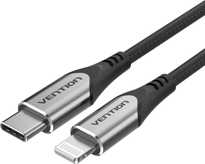 Immagine prodotto Vention Cavo da USB 2.0 a Lightning TACHH 2m Grigio (2 m, USB 3.2 Gen 1)