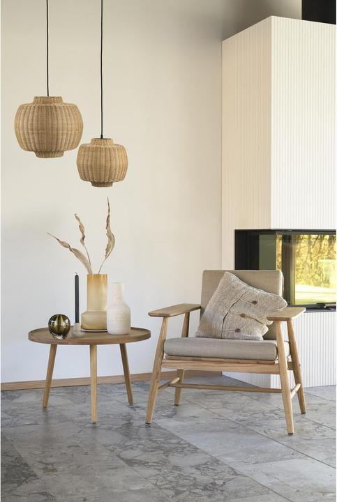 Immagine prodotto F&R Pendolo Vilna 30x28 cm in rattan naturale (E27, 0 lm)