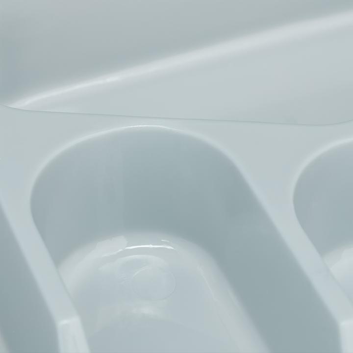 Actual product image Relaxdays Cutlery Tray 5 Compartments, Pack of 2