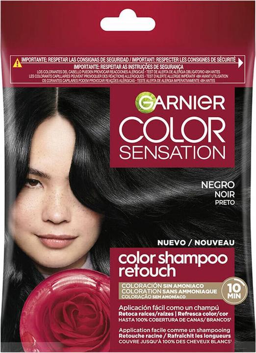 Produktbild Garnier Color Shampoo Retouch Semi-Permanent Schwarz (1.0 Schwarz)