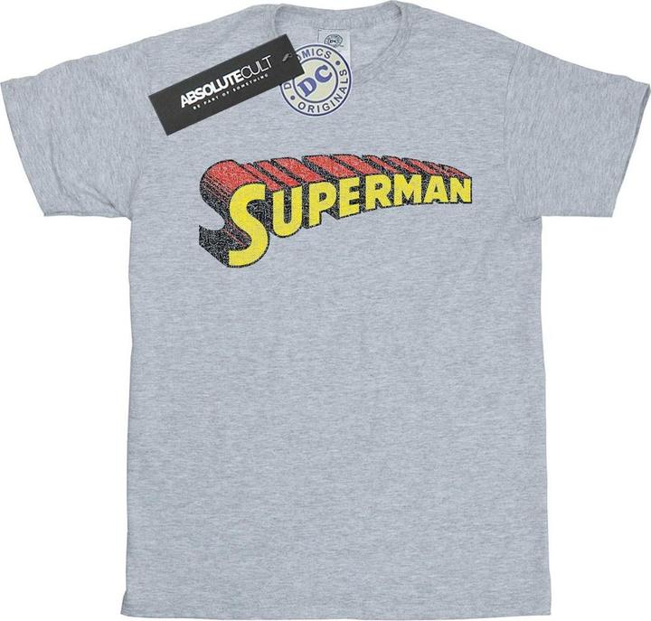 Superman Telescopic Crackle Logo TShirt (M)