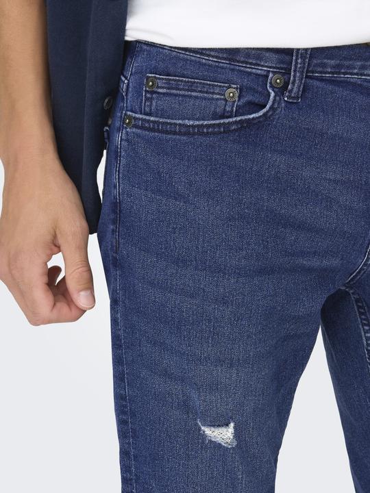 Produktbild Only & Sons Slim Fit Mid Rise Jeans Slim Fit Jeans (34)
