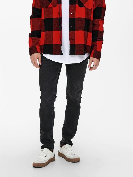 Actual product image Only & Sons ONSLoom Jog Black Slim Fit Jeans (32)