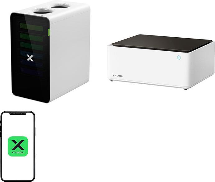 Produktbild XTool 2-in-1 M1 10W laser engraving machine + SafetyPro™ AP2 Smoke Purifier
