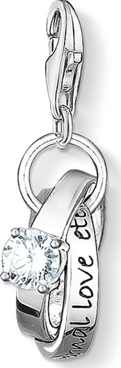 Immagine prodotto Thomas Sabo Ciondolo Charm Fedi nuziali (Argento)