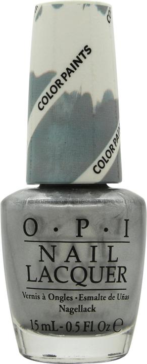 Actual product image OPI Color Paints Collection Nail Polish 15ml - Silver Canvas Undercoat
