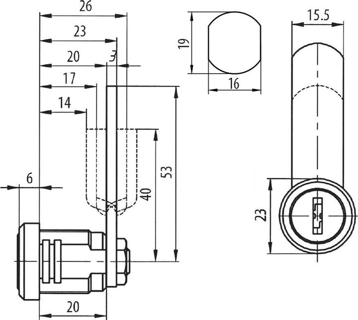 Actual product image Burg Wächter Cylinder DOM-K ZS 85.SB with 3 bolts