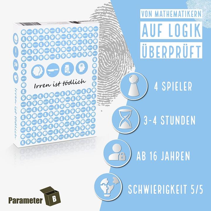 Actual product image Pegasus To err is deadly - crime dinner (German)