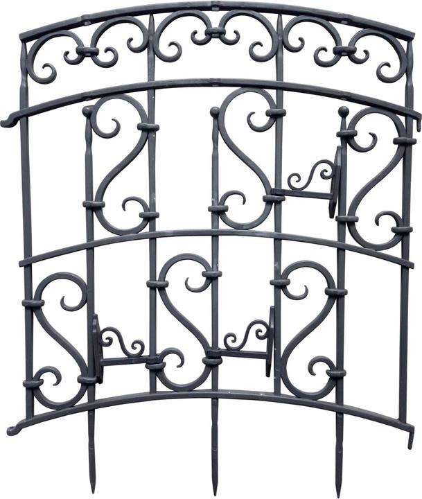 Produktbild HTI-Living Rankgitter mit Ornamenten Nessa Schwarz (66.50 cm, 56 cm)