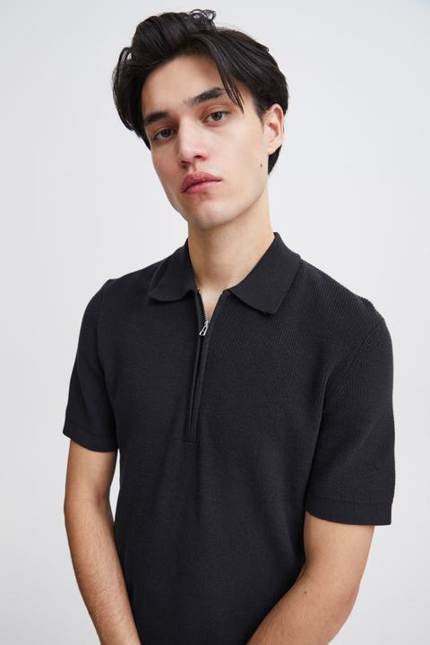 Image du produit Casual Friday CFKarl knit polo with halfzip 20505092 (L)