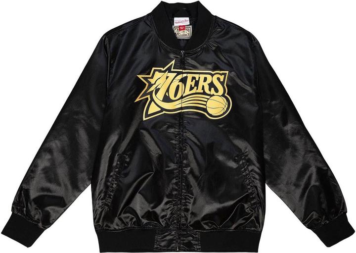 Mitchell & Ness M&N Big Face 4.0 Satin Jacke - NBA Philadelphia 76ers - L (L)