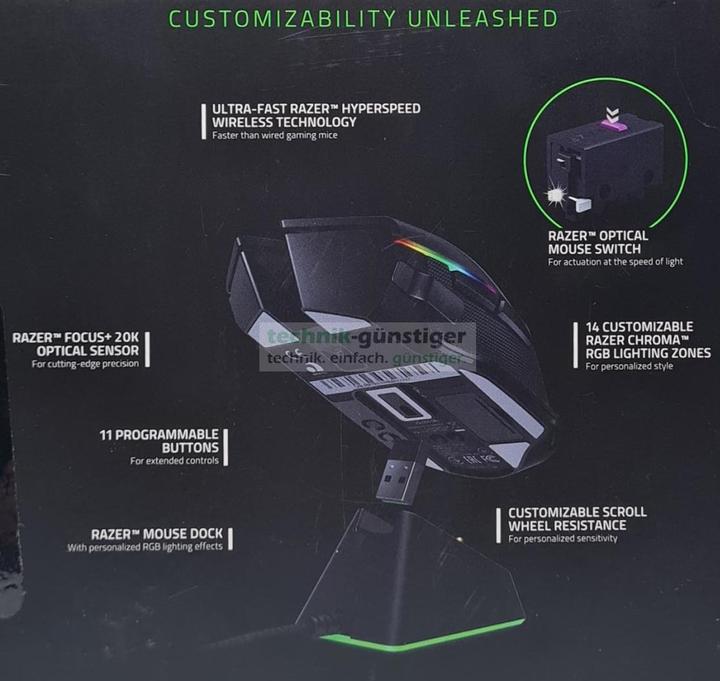 Actual product image Razer Basilisk Ultimate (Wireless)