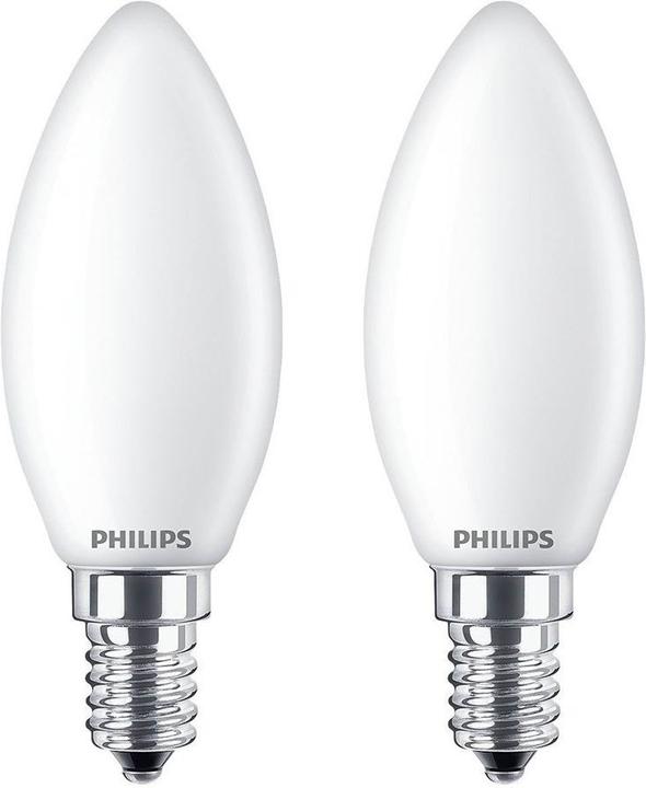 Produktbild Philips Lampe (E14, 4.30 W, 470 lm, 2 x, F)