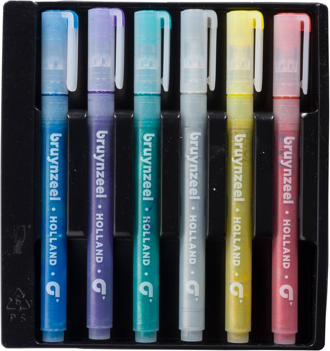 Image du produit Bruynzeel Feutres pailletés Kids (Multicolore, 6 x)