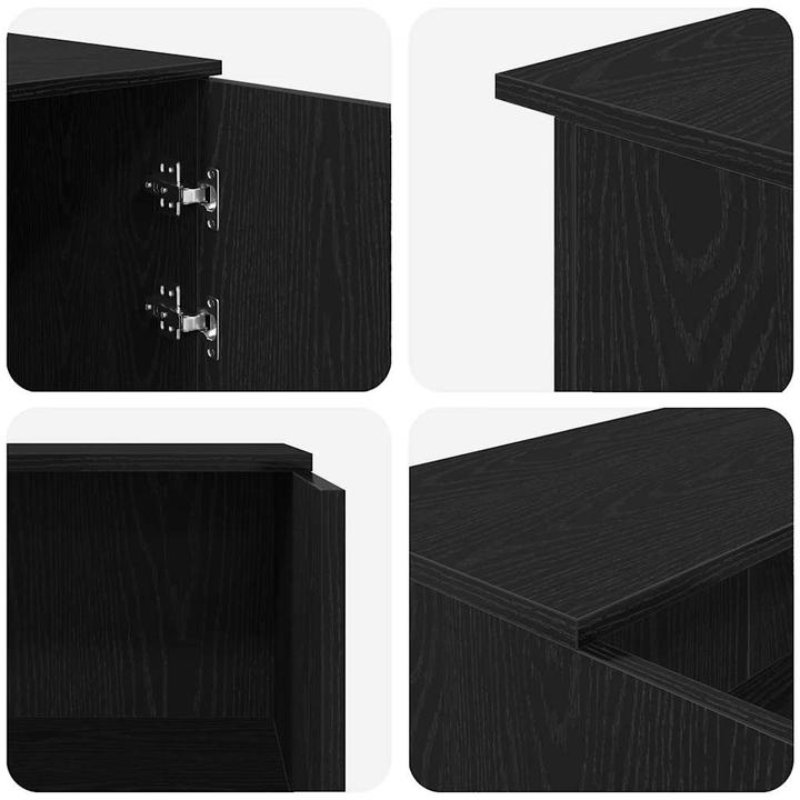 Actual product image VidaXL Reception counter black oak look 180x50x103.5cm wood-based material