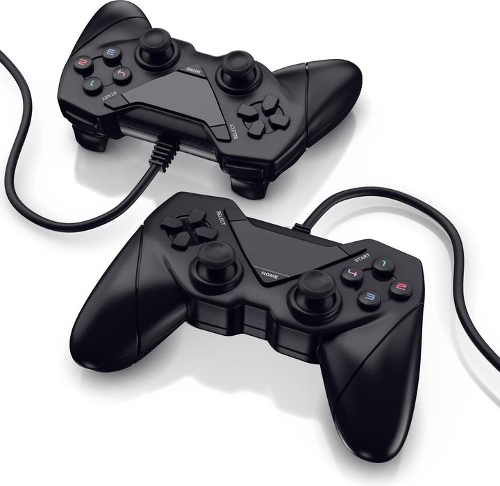 CSL 2x Gamepad Set, Gaming USB Controller for Android, PC / PS3 / Playstation / Direct-Input / X-Input (Android, PC)