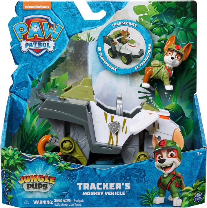 Produktbild Spin Master Paw Patrol Jungle Pups, Tiger Vehicle von Chase, Spielzeugtruck mit Actionfigur zum Sammeln, Kinders