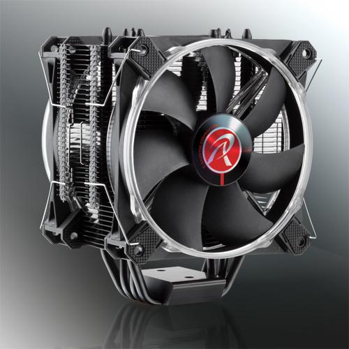 Actual product image Raijintek Leto CPU Cooler, black, RGB LED (155 mm)