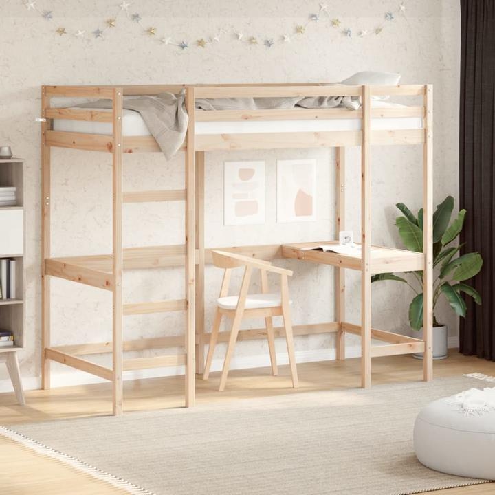 Image du produit VidaXL Lit superposé avec bureau (90 x 190 cm)