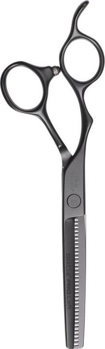 Olivia Garden Silkcut PRO 6,0" LH 15,5cm Effilierschere Matt Black (15.50 cm)