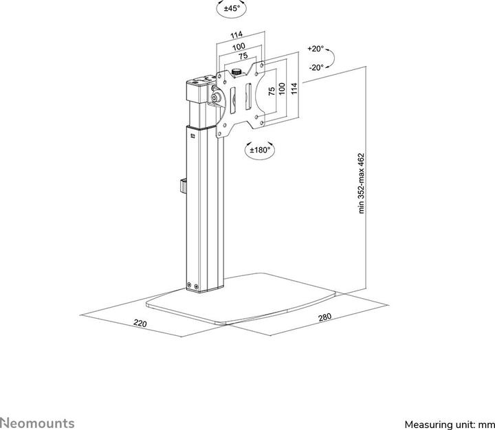 Actual product image Neomounts Table mounting (Table, 32")