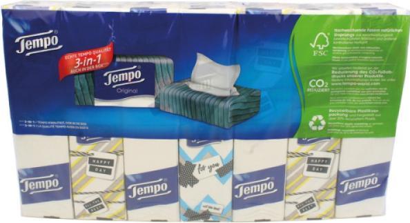 Produktbild Tempo Taschentücher 4-lagig 42x10