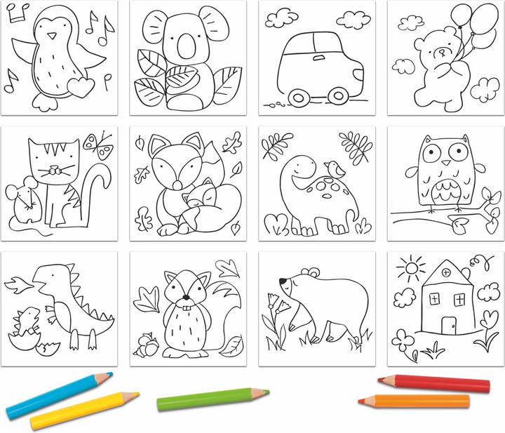 Actual product image Ludattica Easy Colouring! - Large colouring pencils for toddlers