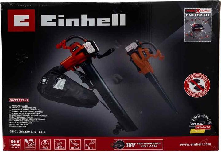 Actual product image Einhell GE-CL 36/230 Li E -Solo (Rechargeable battery operated, Leaf vacuums)