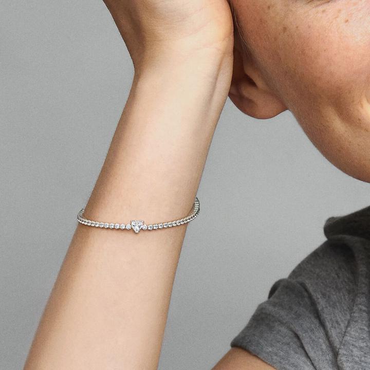 Produktbild Pandora Tennis Armband (18 cm, Mit Stein(en), Sterling Silber 925)