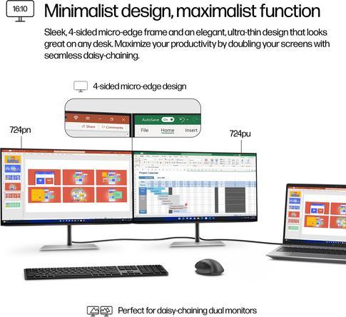Immagine prodotto HP 724pn (1920 x 1200 pixel, 24")