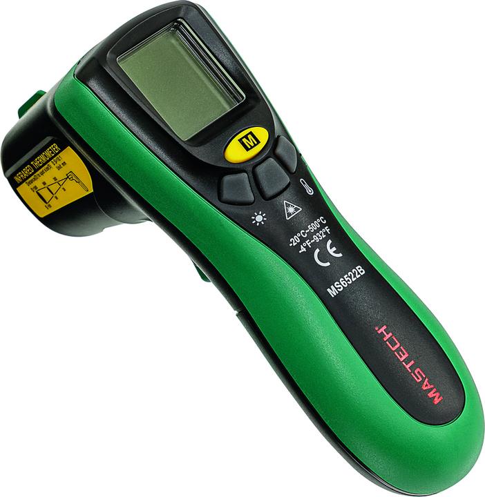 Actual product image Steffen MASTECH infrared thermometer MS6522 (-20°C - +500°C) gr/sw