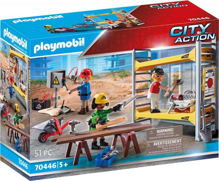 Actual product image Playmobil 70446 Scaffolding with workers (70446, Playmobil City Action)