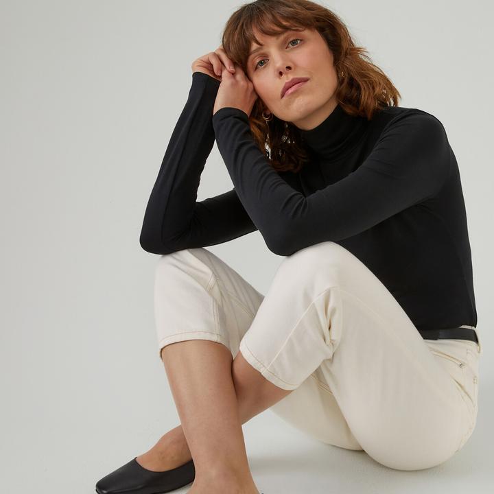 Produktbild La Redoute Collections Rollkragenshirt mit langen Ärmeln (L)