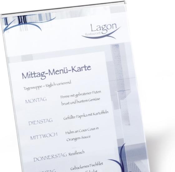 Actual product image Durable Presentation stand A4,transparent (A4)