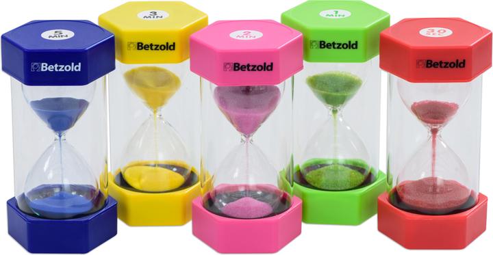 Betzold Clessidra Set Shorttimer (1,2,3,5 min. & 30 sec.)