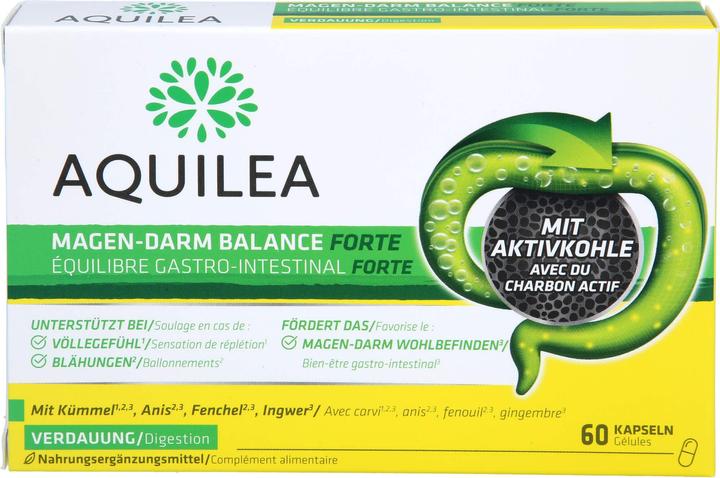 Actual product image Aquilea Magen-Darm Balance Forte Kapsel (60 Piece, Capsules, 50 g)