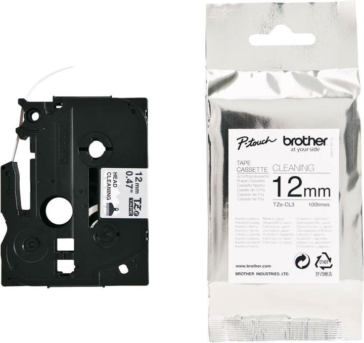 Produktbild Brother Tzecl3 12-Mm-Bandkassette (Kopfreinigung) (1.20 cm, Schwarz)