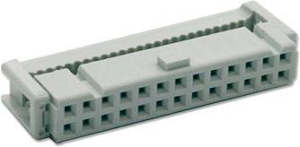 Actual product image Speed 20 pole IDC wire to board female flatcable connector with 1.27mm pitch