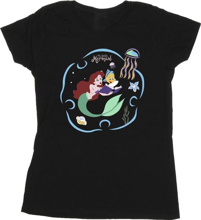Disney The Little Mermaid Reading A Book TShirt (XL)