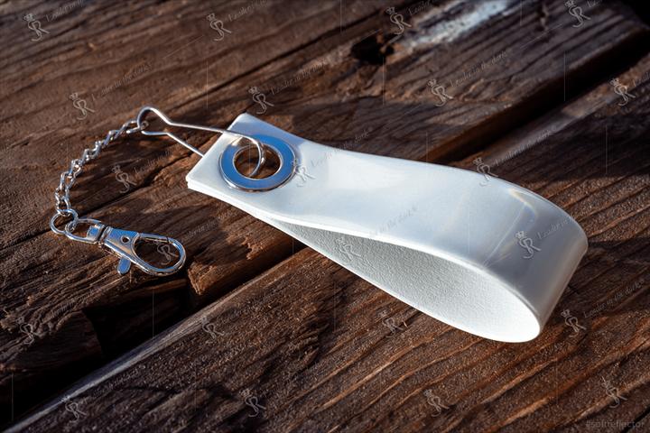 Produktbild Softreflector Schlüsselanhänger Reflektor Loop Strap White, 11 x 3 cm