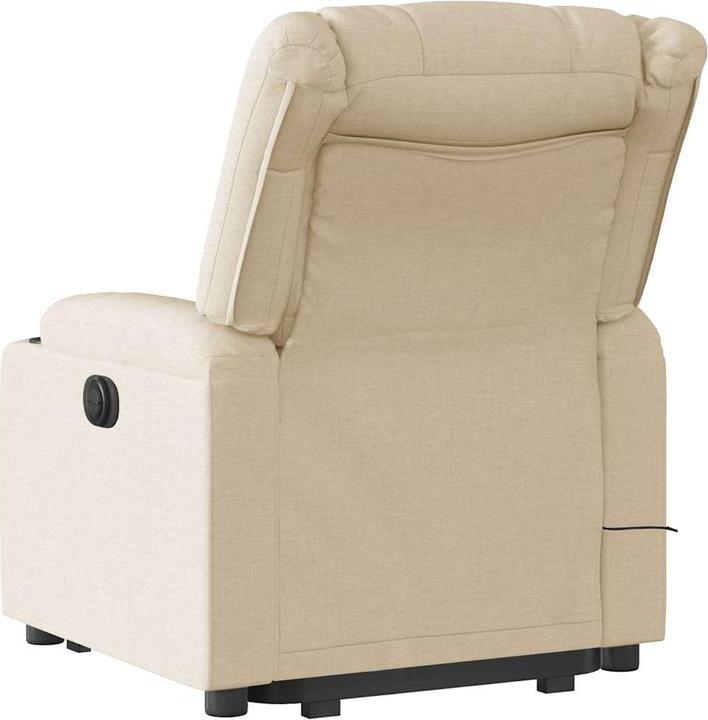 Actual product image VidaXL Electric massage chair with stand-up aid cream fabric