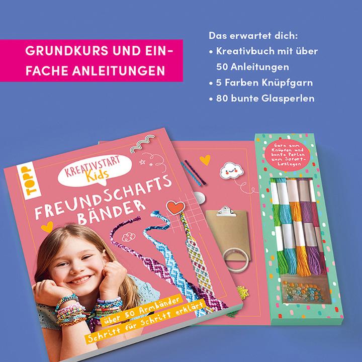 Produktbild Kreativstart Kids Freundschaftsbänder (Deutsch, frechverlag, 2024)