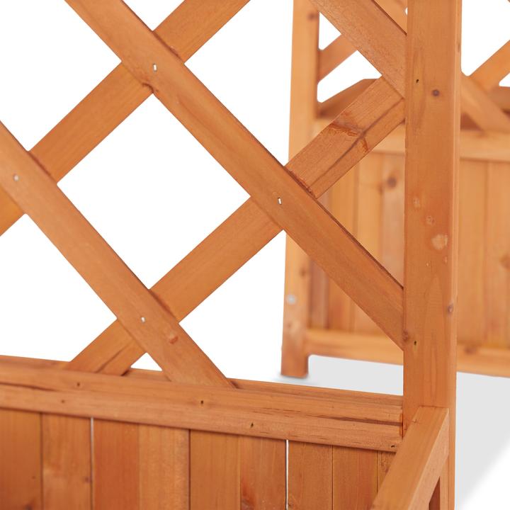 Image du produit Relaxdays Pergola de jardin bac à fleurs treillis (60 cm, 181 cm)