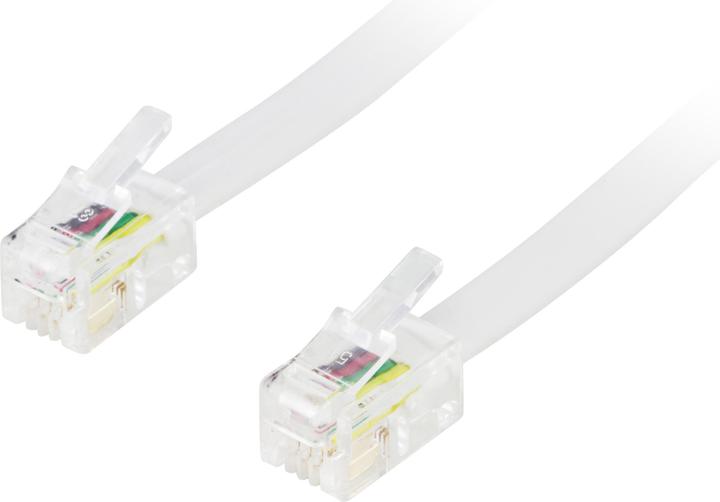 Image du produit Deltaco rack modulaire 4P4C RJ9/RJ10/RJ22 3m vit