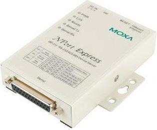 Actual product image Moxa DE-211 - 1-port serial RS-232/422/485 device server