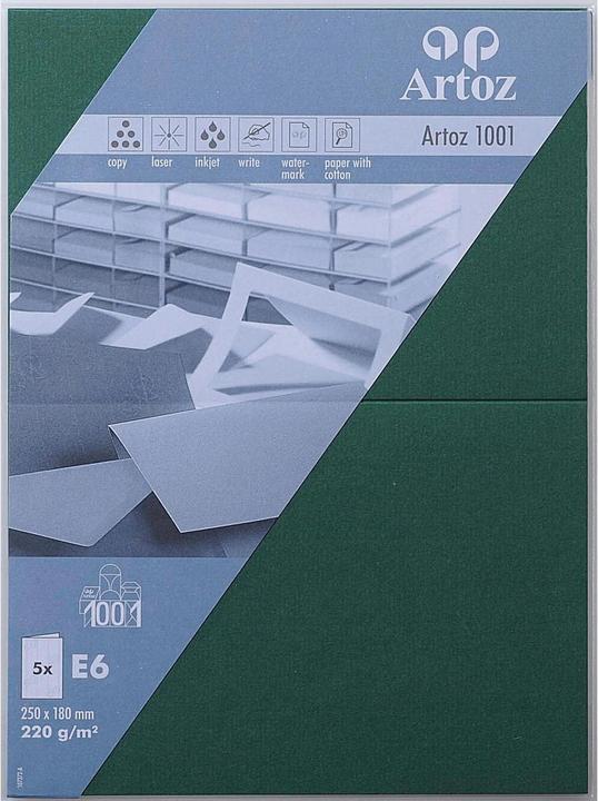 Produktbild Artoz 1001 Karten r.green (12.5 x 18 cm, 220 g/m², 5 x)