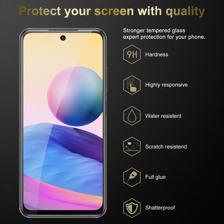 Immagine prodotto Cadorabo Vetro di protezione del display (3 Pezzo/i, Xiaomi Poco M3 Pro 5G, Xiaomi Redmi Nota 10 5G)