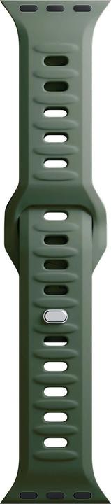 Produktbild 3MK Silicone Watch Strap Ciemnozielony/ Dark Green dla Apple Watch 42/44/45/49mm (Silikon, Edelstahl)