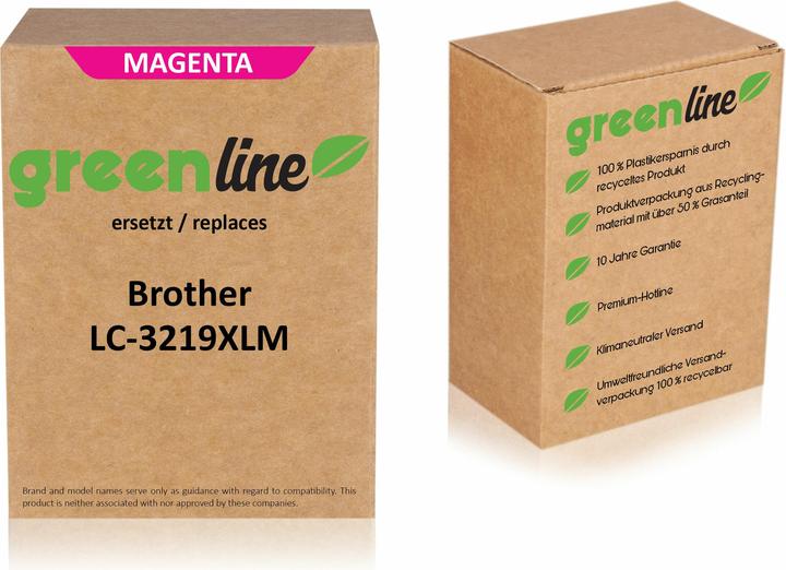Image du produit Inkadoo Druckerpatronen greenline ersetzt Brother LC-3219 XL Y Tintenpatrone LC3219 XL Y